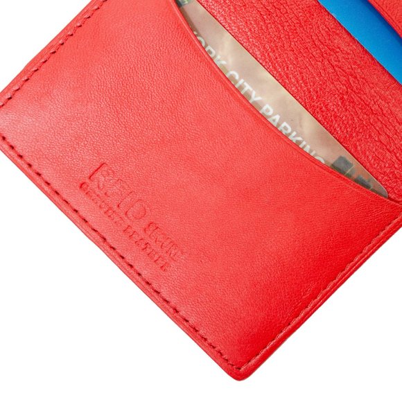 Men Genuine Leather Bifold Credit Card Case with RFID Blocking - Picture 6 of 7